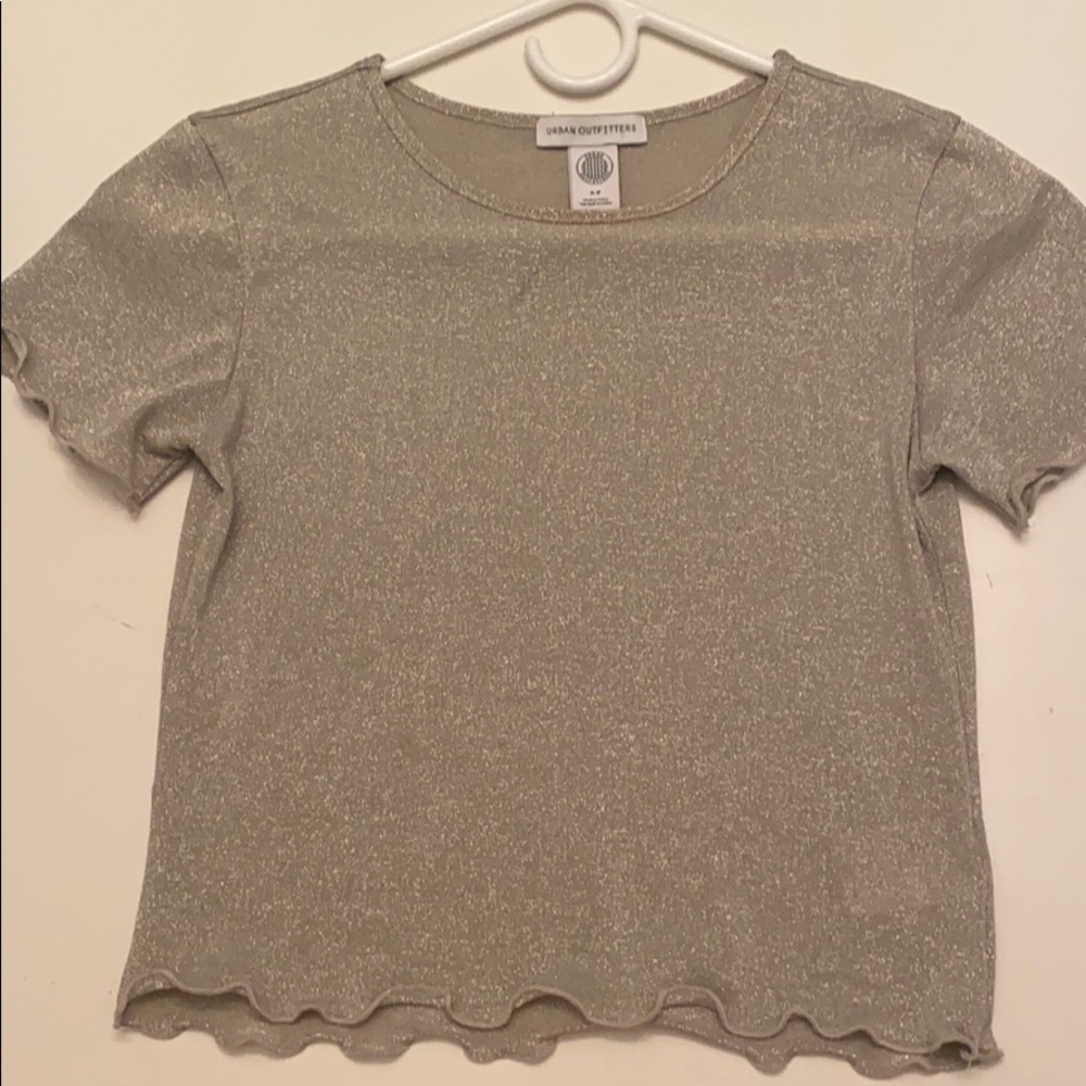 Urban Outfitters Silver Sparkly Top